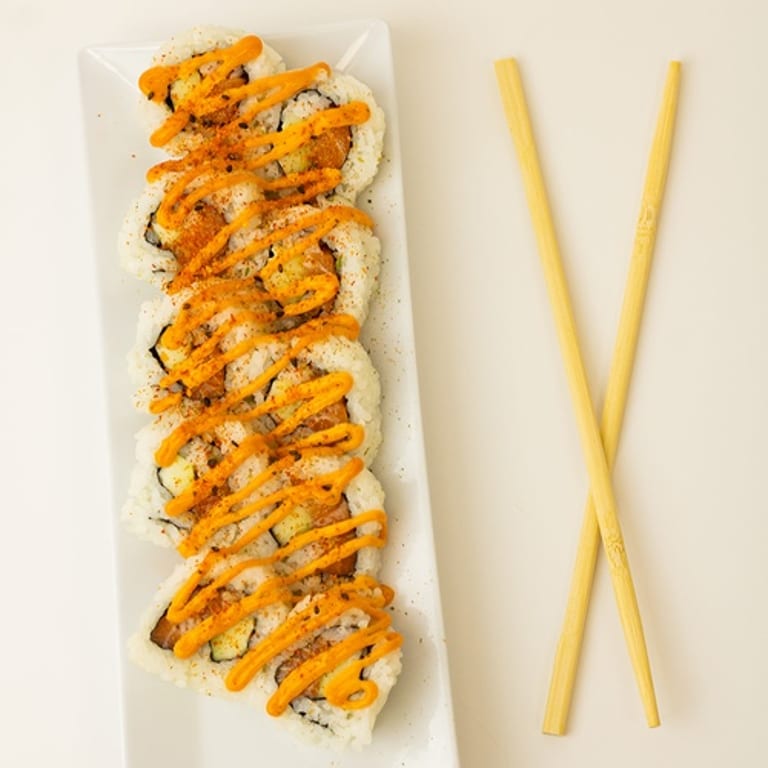 Savor our salmon roll